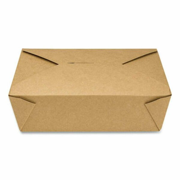 Gen PAPERBOX3 66 oz Paper Reclosable Kraft Take-Out Togo Container - 200 Count GENPAPERBOX3